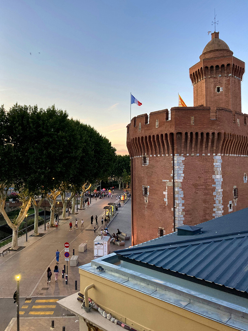 Das Castillet ist Teil der Stadtbefestigung von Perpignan
