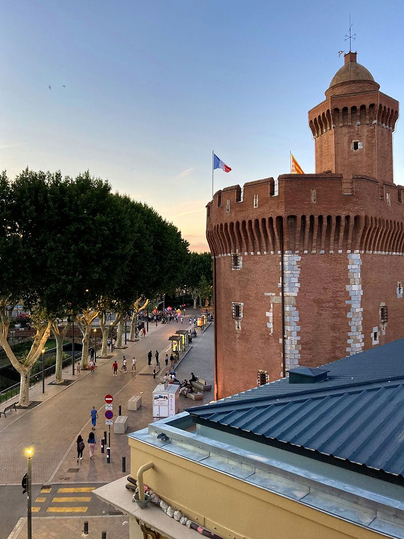 Das Castillet ist Teil der Stadtbefestigung von Perpignan